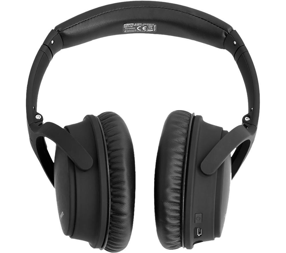 Streetz Hl-Bt404 Wireless Bluetooth Noise-Cancelling Headphones - Black, Black