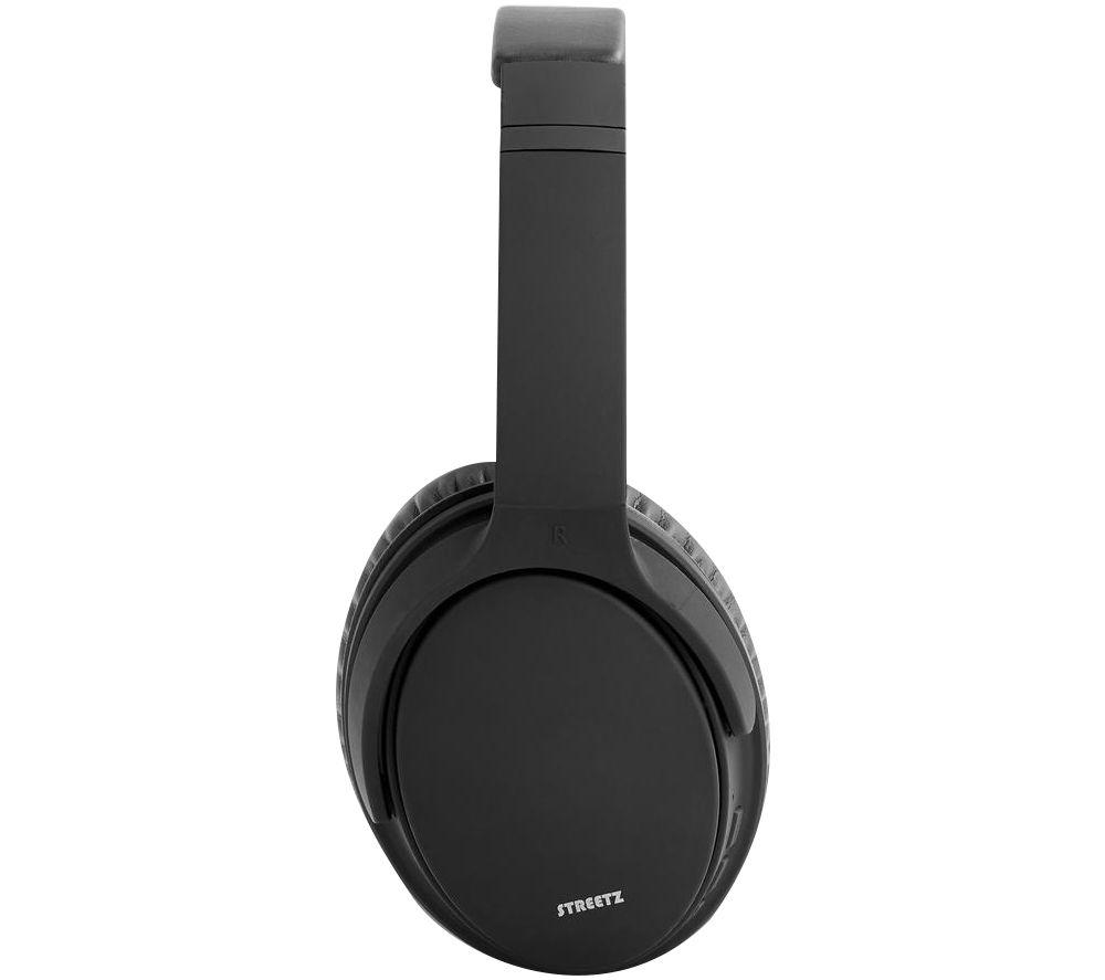 STREETZ HL-BT404 Wireless Bluetooth Noise-Cancelling Headphones - Black image number 3 of 8