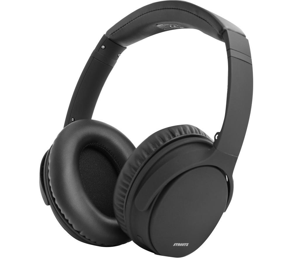 STREETZ HL-BT404 Wireless Bluetooth Noise-Cancelling Headphones - Black image number 4 of 8