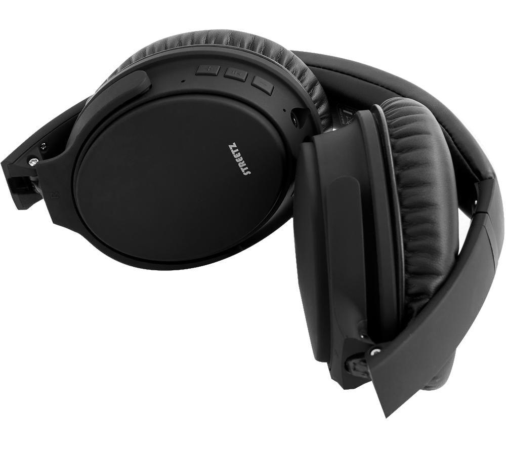 STREETZ HL-BT404 Wireless Bluetooth Noise-Cancelling Headphones - Black image number 5 of 8