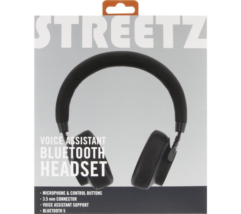 STREETZ HL-BT405 Wireless Bluetooth Headphones - Black image number 6 of 6
