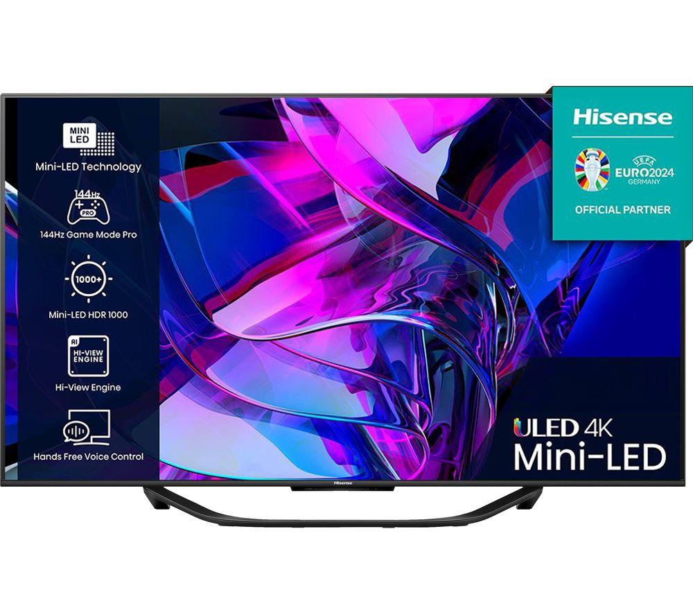 Buy HISENSE 55U7KQTUK 55 Smart 4K Ultra HD HDR Mini-LED TV with