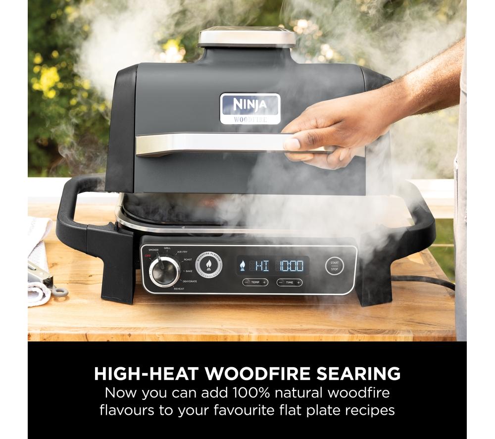 NINJA Woodfire Electric BBQ Grill Flat Plate image number 5 of 7