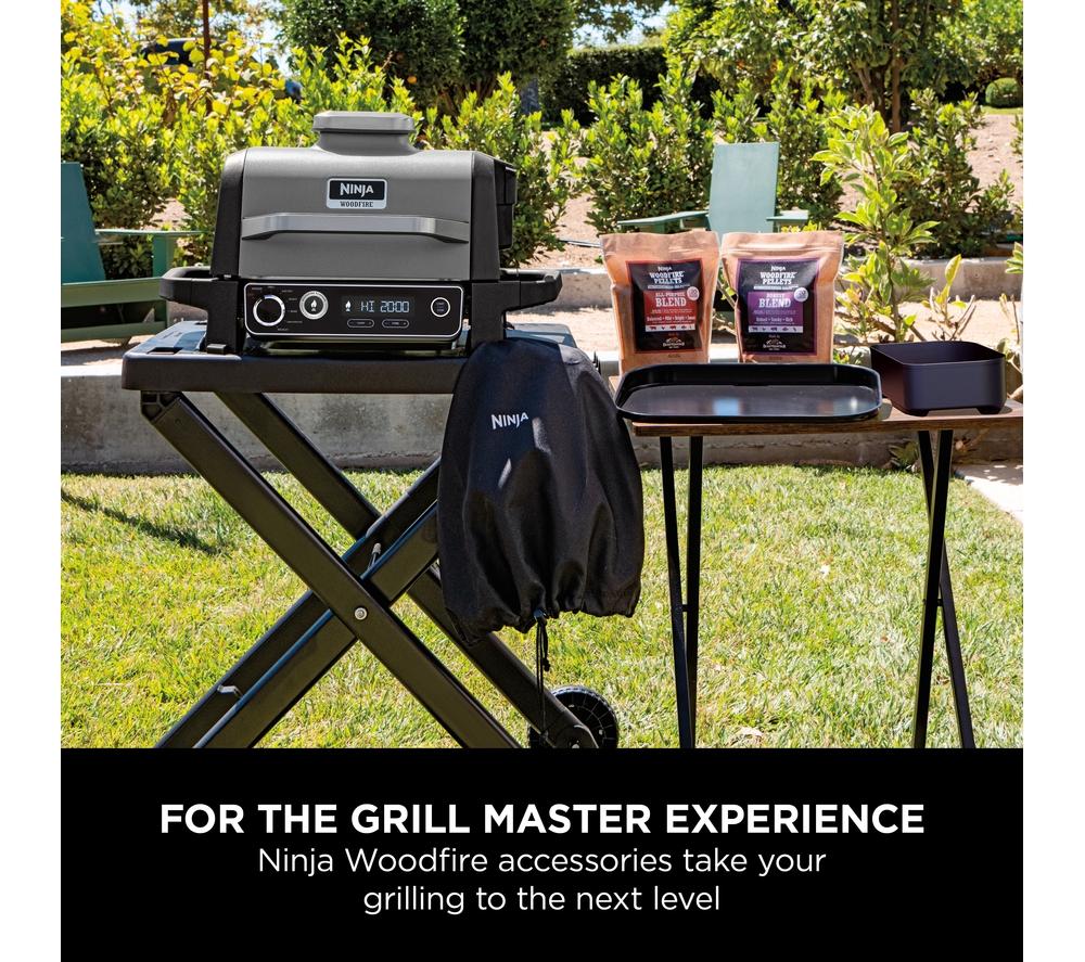 Ninja XSKGRIDPLTEUK Woodfire Electric BBQ Flat Plate Black