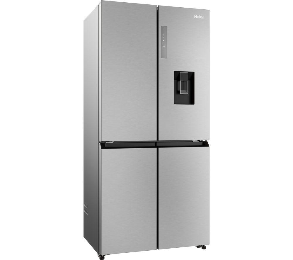 HAIER HCR3818EWMM Fridge Freezer - Platinum Inox, Silver/Grey