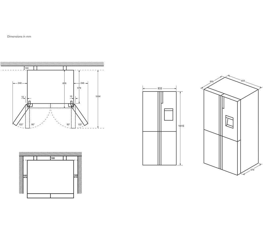 HAIER HCR3818EWMM Fridge Freezer - Platinum Inox image number 26 of 27
