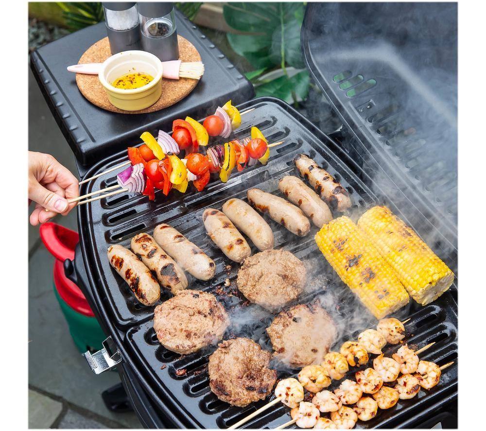 GEORGE FOREMAN GFSBBQ1TR Portable Gas BBQ - Black image number 7 of 8