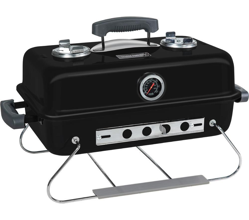 GEORGE FOREMAN On-The-Go GFPTBBQ1004B Portable Charcoal BBQ - Black image number 2 of 8