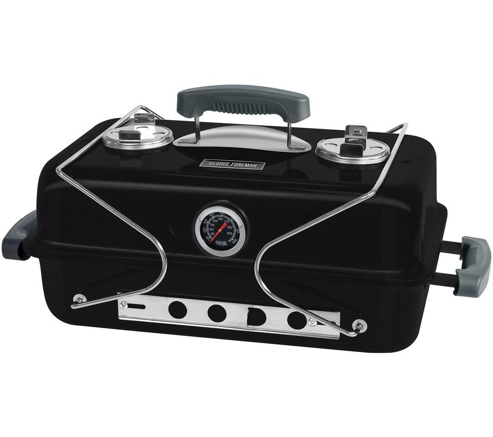 GEORGE FOREMAN On-The-Go GFPTBBQ1004B Portable Charcoal BBQ - Black image number 3 of 8