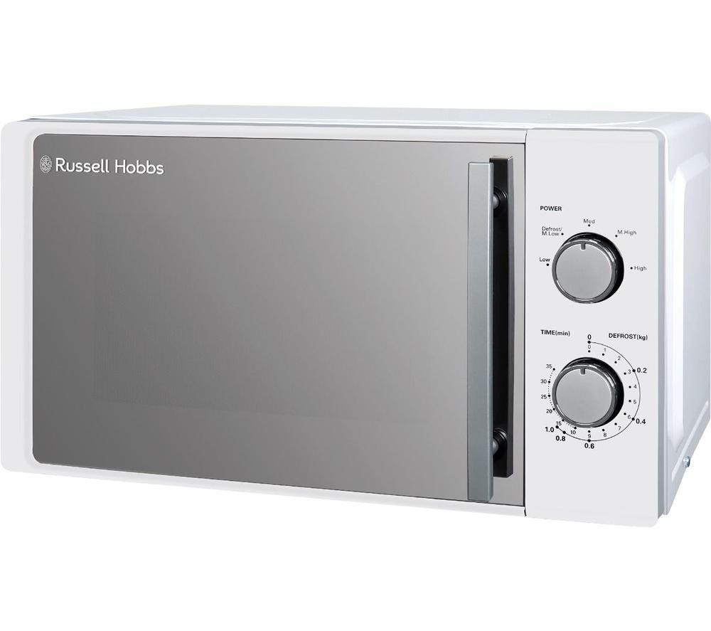 Russell hobbs white microwave discount