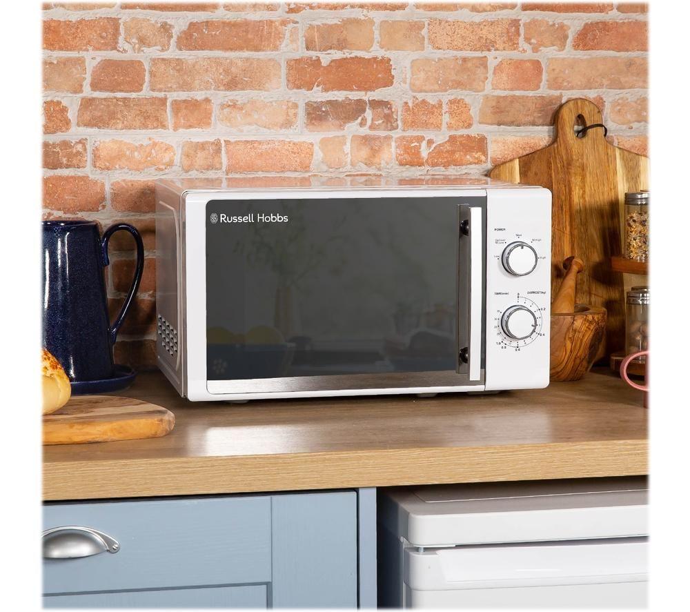 RUSSELL HOBBS RHM2060 Compact Solo Microwave - White image number 6 of 8