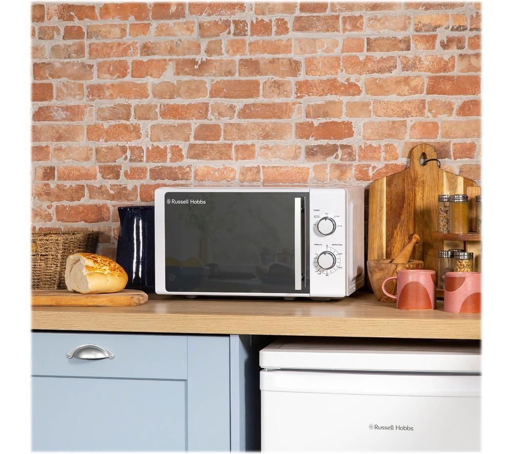 RUSSELL HOBBS RHM2060 Compact Solo Microwave - White image number 7 of 8