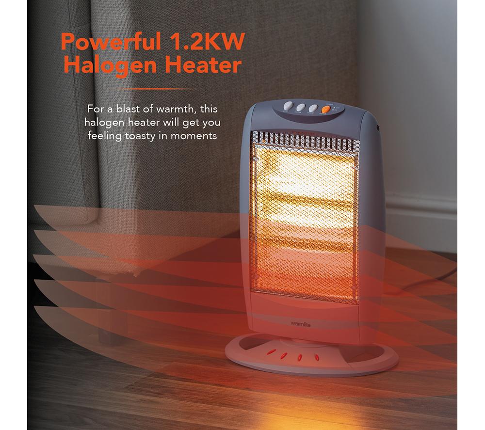 WARMLITE WL42005 Portable Halogen Heater - Grey image number 3 of 13