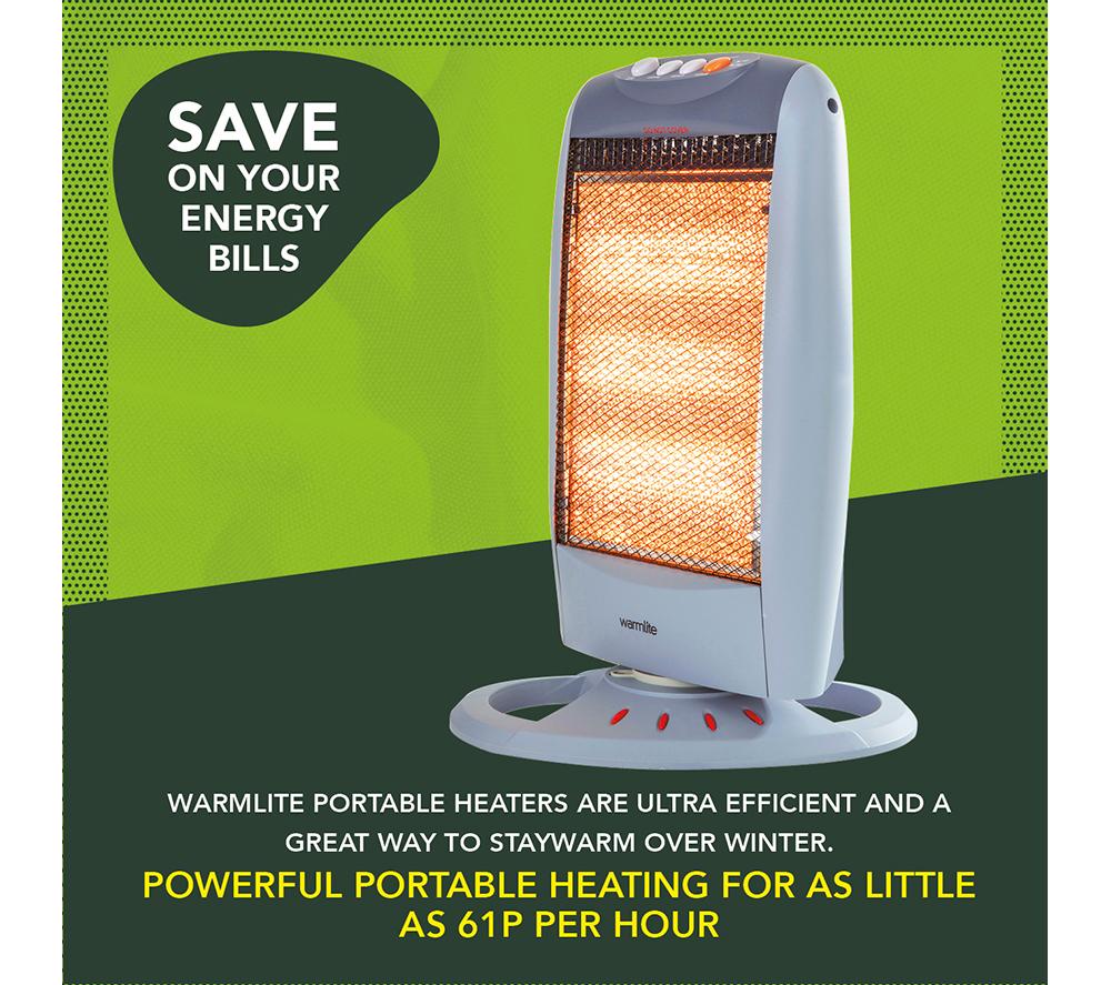 Halogen Heater Low Cost Running Heaters Buy WARMLITE WL42005