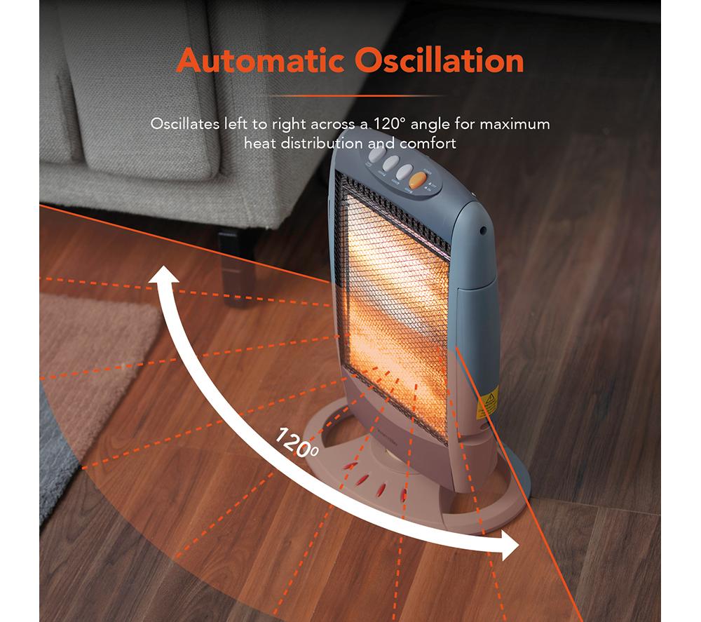 WARMLITE WL42005 Portable Halogen Heater - Grey image number 6 of 13