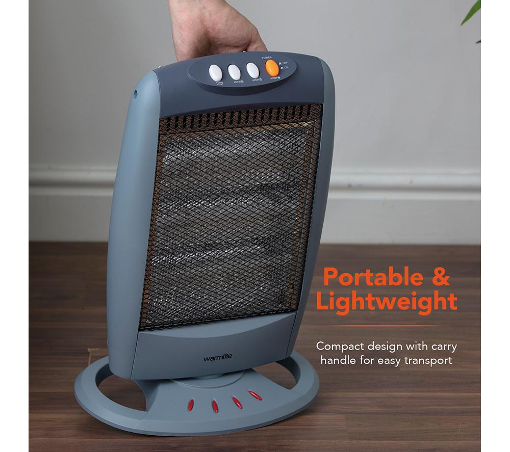 WARMLITE WL42005 Portable Halogen Heater - Grey image number 8 of 13