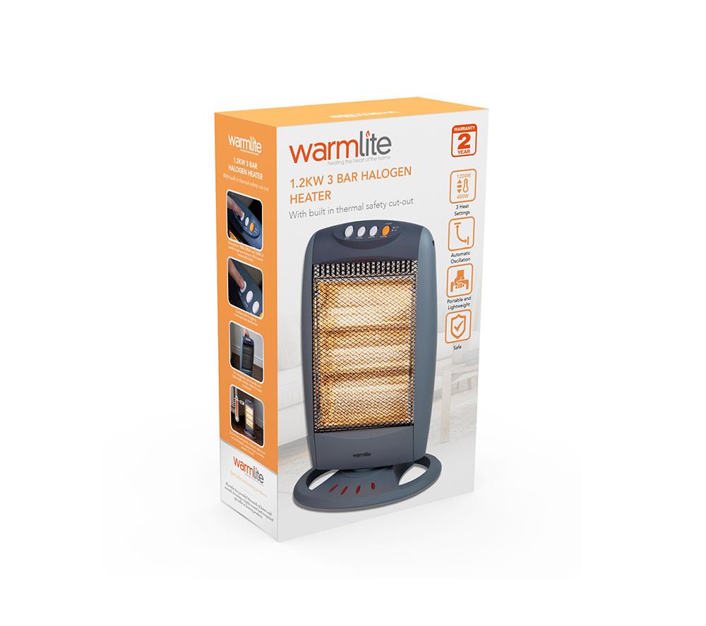 WARMLITE WL42005 Portable Halogen Heater - Grey image number 12 of 13