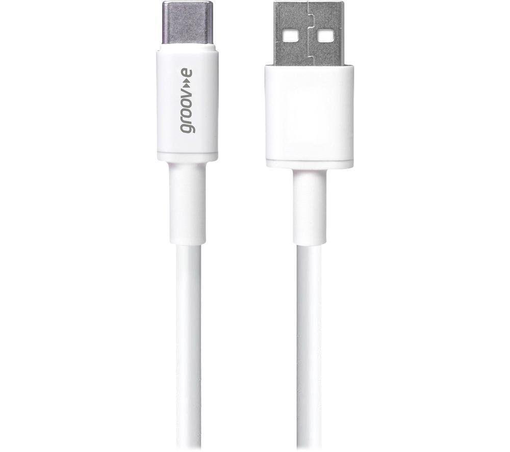 GROOV-E GVMA001WE USB-A to USB Type-C Cable - 1 m, White