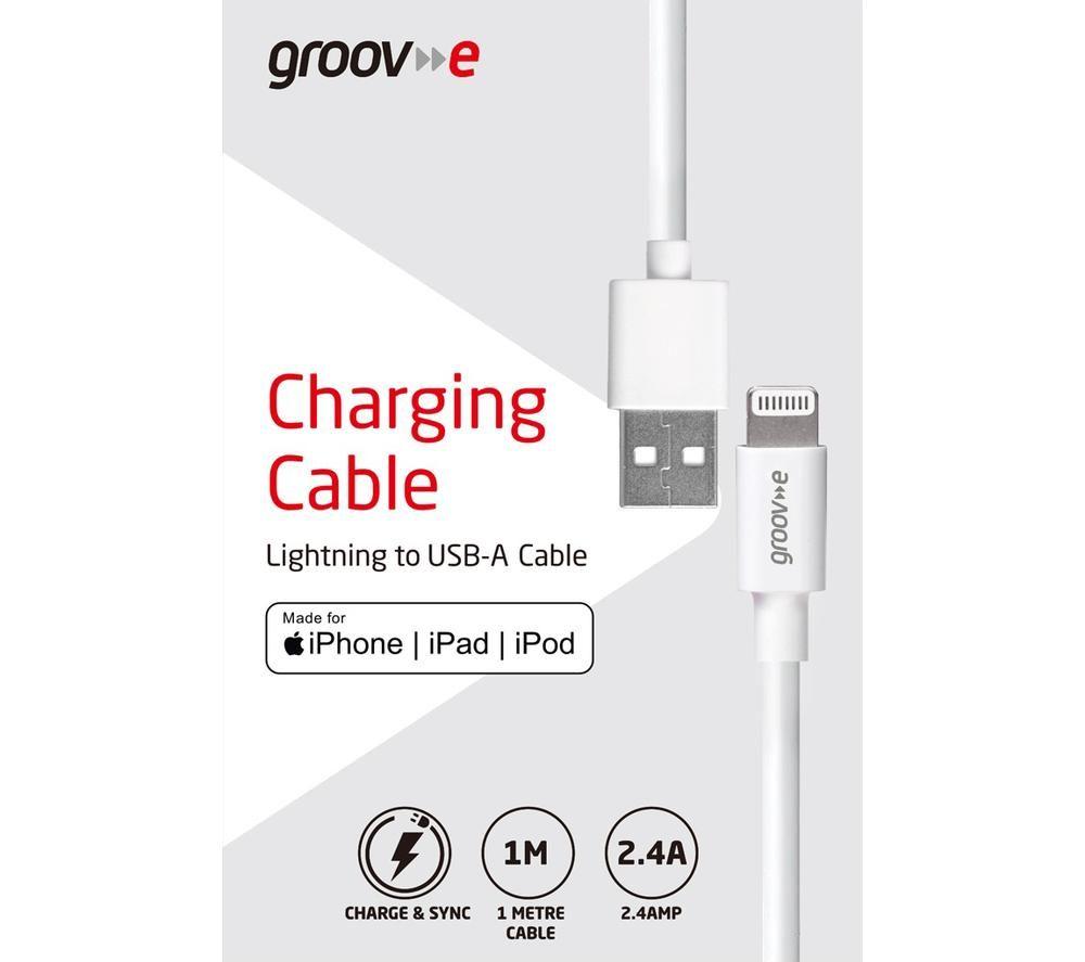 GROOV-E GVMA041WE Lightning Cable - 1 m image number 2 of 3