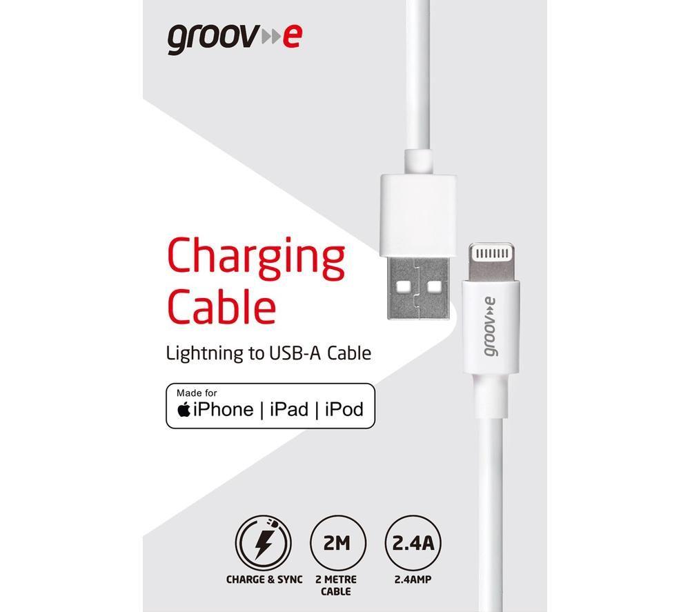 GROOV-E GVMA042WE Lightning Cable - 2 m image number 2 of 3