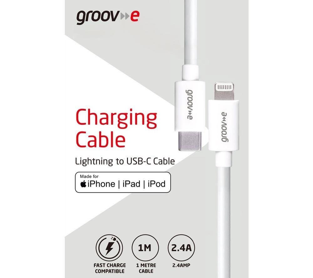 GROOV-E GVMA046WE USB Type-C to Lightning Cable - 1 m image number 2 of 3
