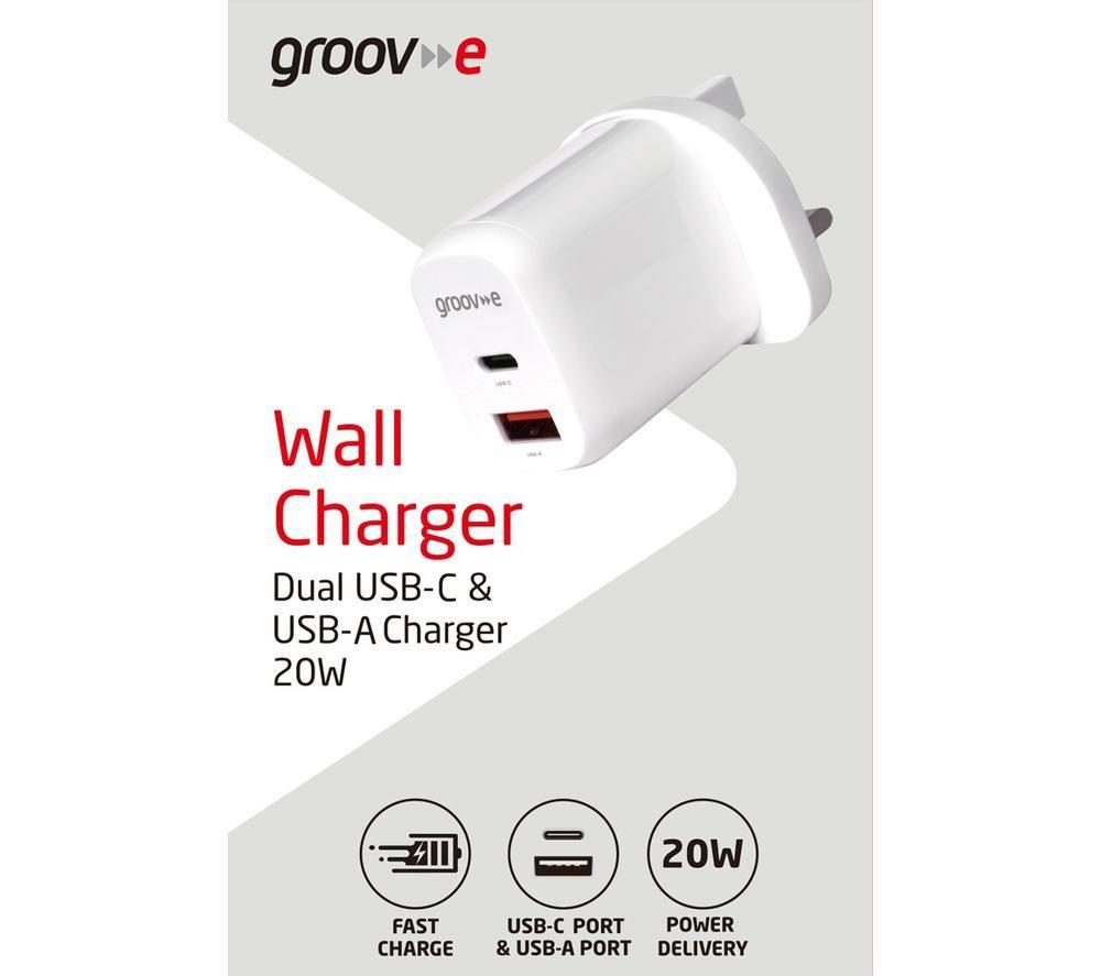 GROOV-E GVMA105WE 20 W USB Type-C & USB Charger image number 2 of 4