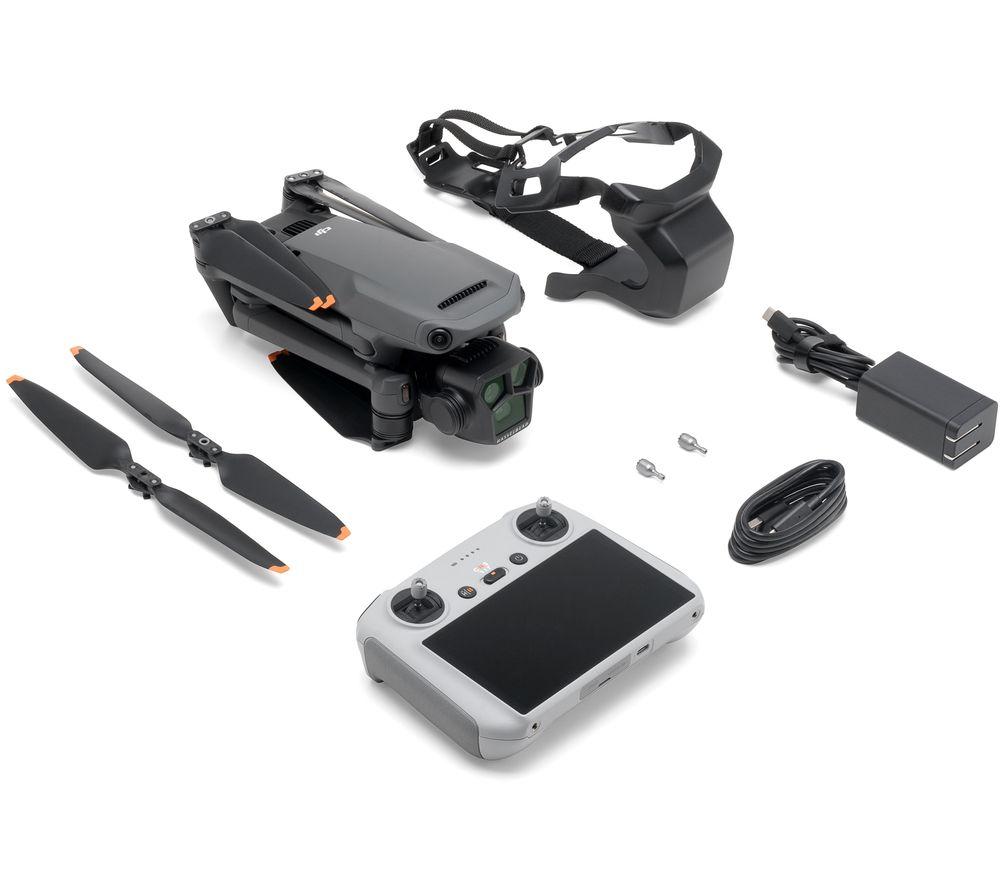 Image of DJI Mavic 3 Pro Drone with DJI RC Remote Controller - Grey, Silver/Grey