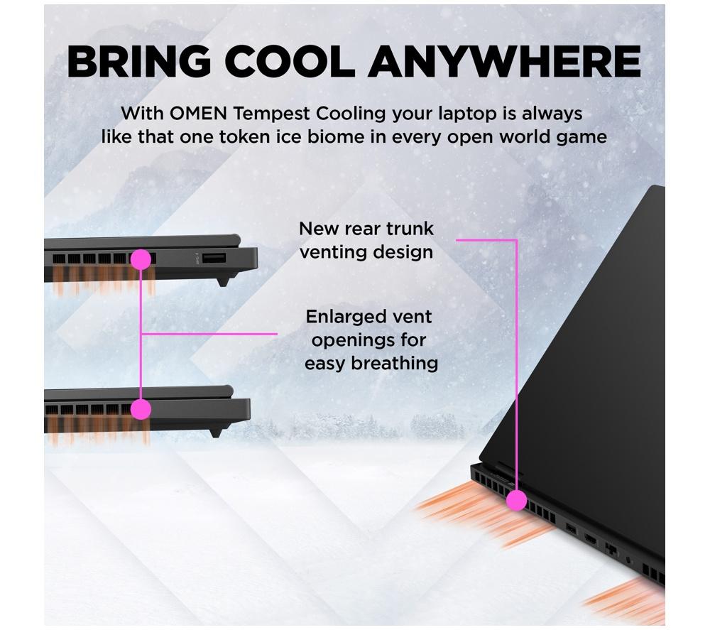 HP OMEN Transcend 16-u0500na 16" Gaming Laptop - Intel&reg; Core&trade; i7, RTX 4060, 1 TB SSD image number 5 of 21