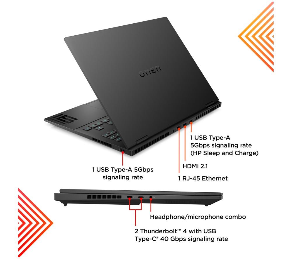 HP OMEN Transcend 16-u0500na 16" Gaming Laptop - Intel&reg; Core&trade; i7, RTX 4060, 1 TB SSD image number 8 of 21