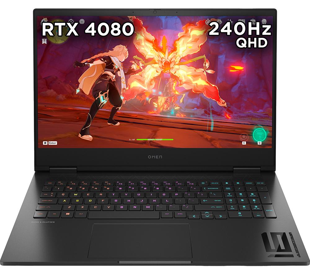 HP OMEN 16-wf0507na 16.1 Gaming Laptop - IntelCore? i7, RTX 4080, 1 TB SSD, Black