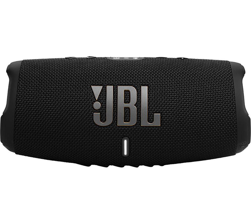 JBL Charge 5 WiFi and Bluetooth Speaker with up to 20 hours Battery Life, Waterproof and Dustproof, in Black