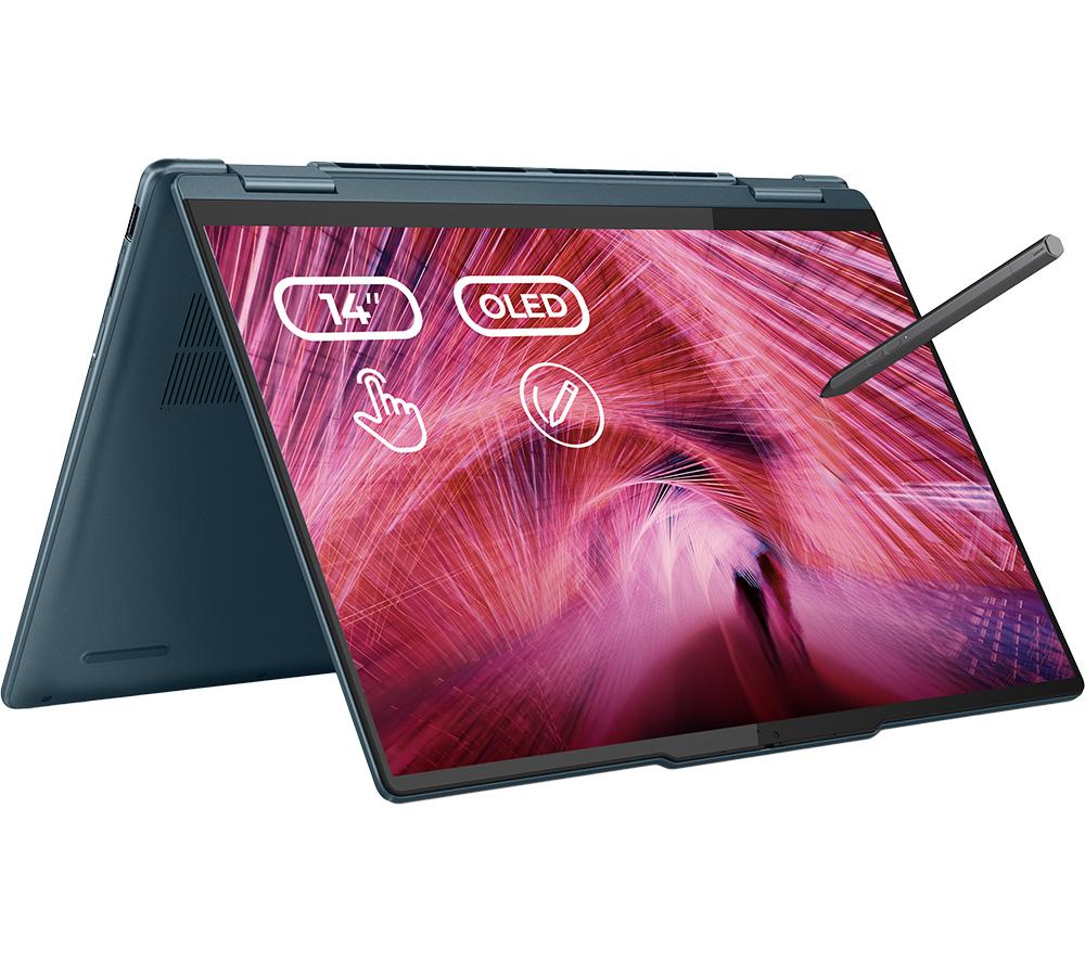 LENOVO Yoga 7 14 2 in 1 Laptop - AMD Ryzen 5, 512 GB SSD, Blue, Blue