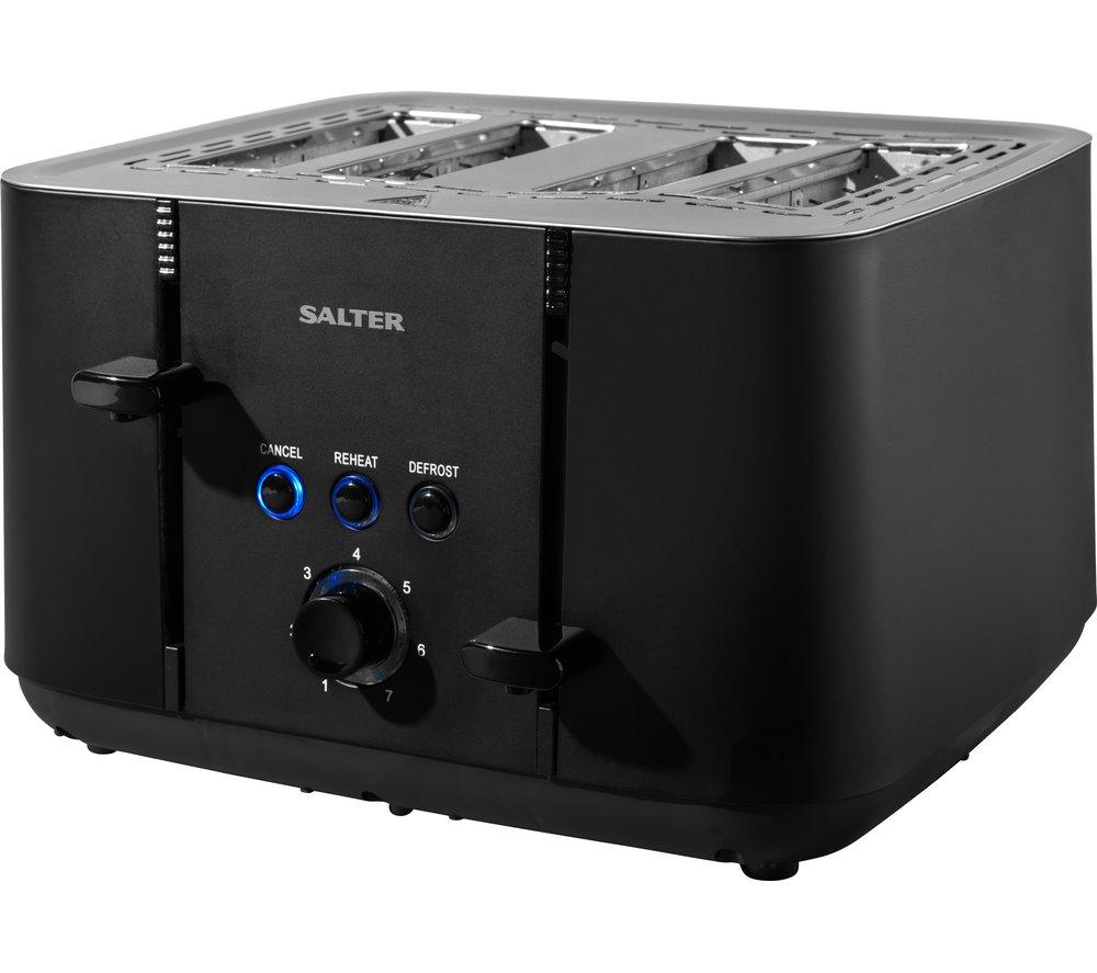 SALTER Kuro EK5565MBLK 4-Slice Toaster - Black
