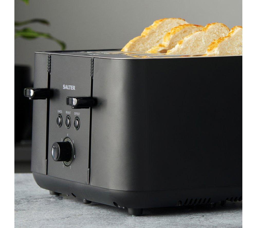 SALTER Kuro EK5565MBLK 4-Slice Toaster - Black image number 3 of 5