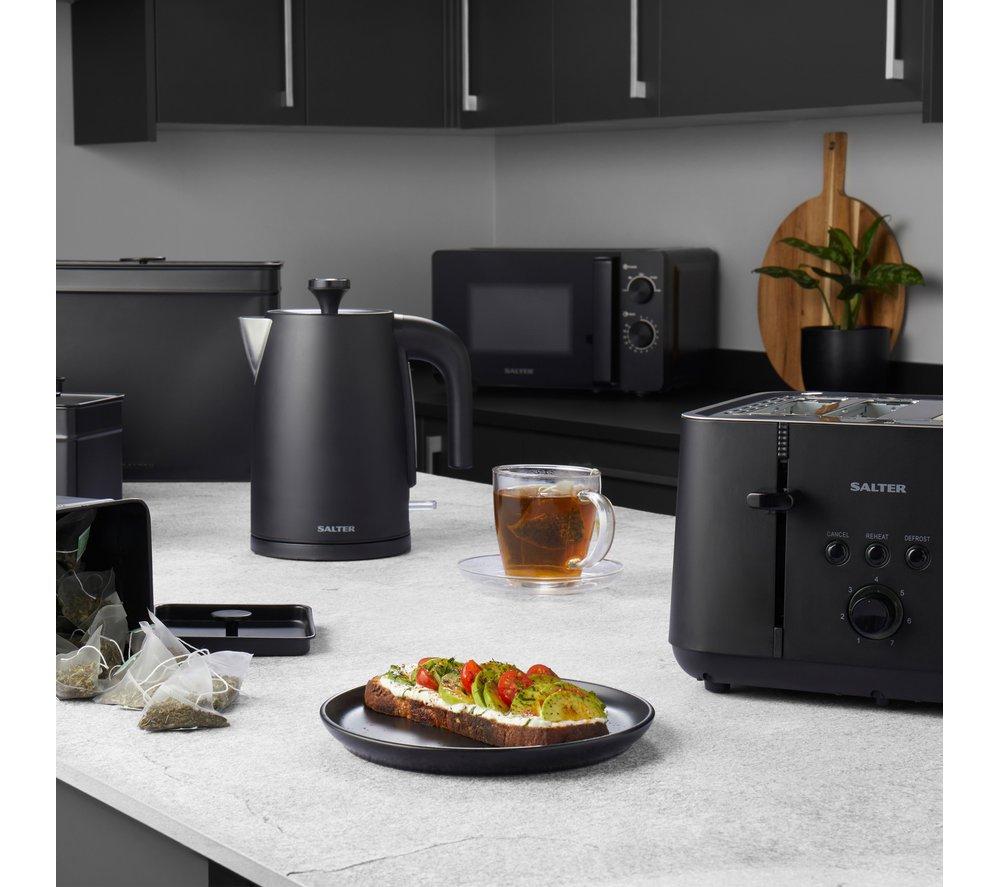 SALTER Kuro EK5565MBLK 4-Slice Toaster - Black image number 4 of 5