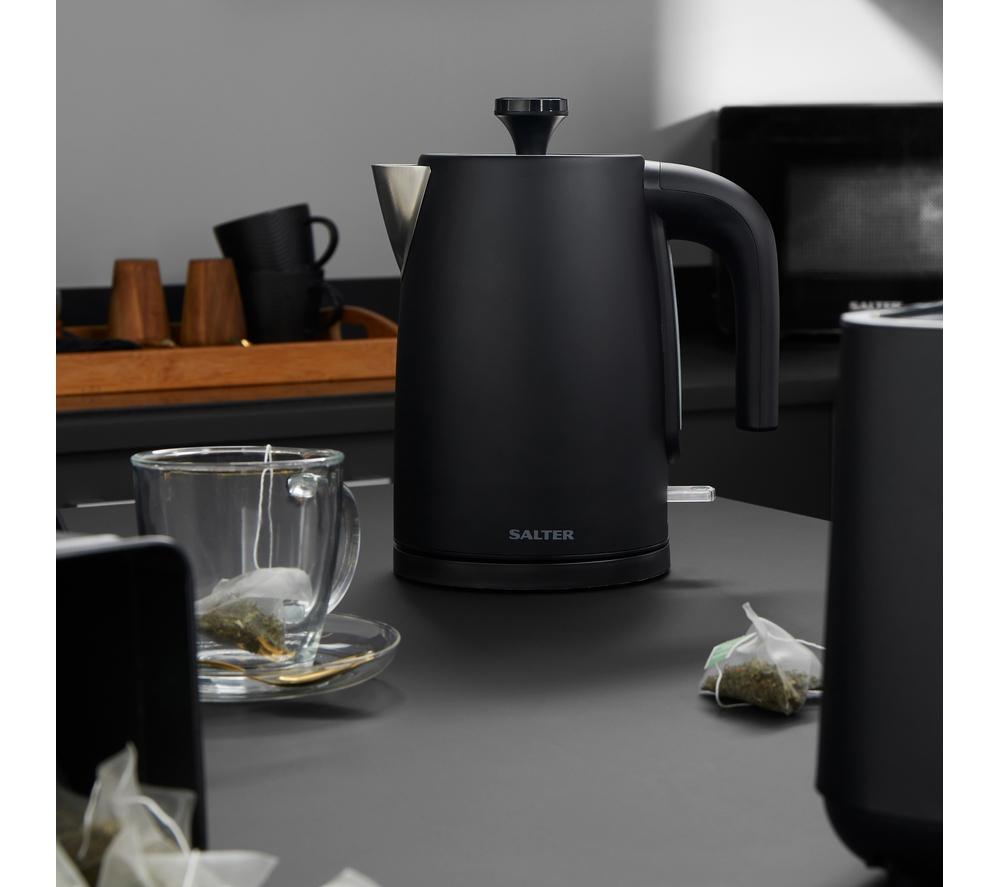 Matt black kettle outlet and toaster