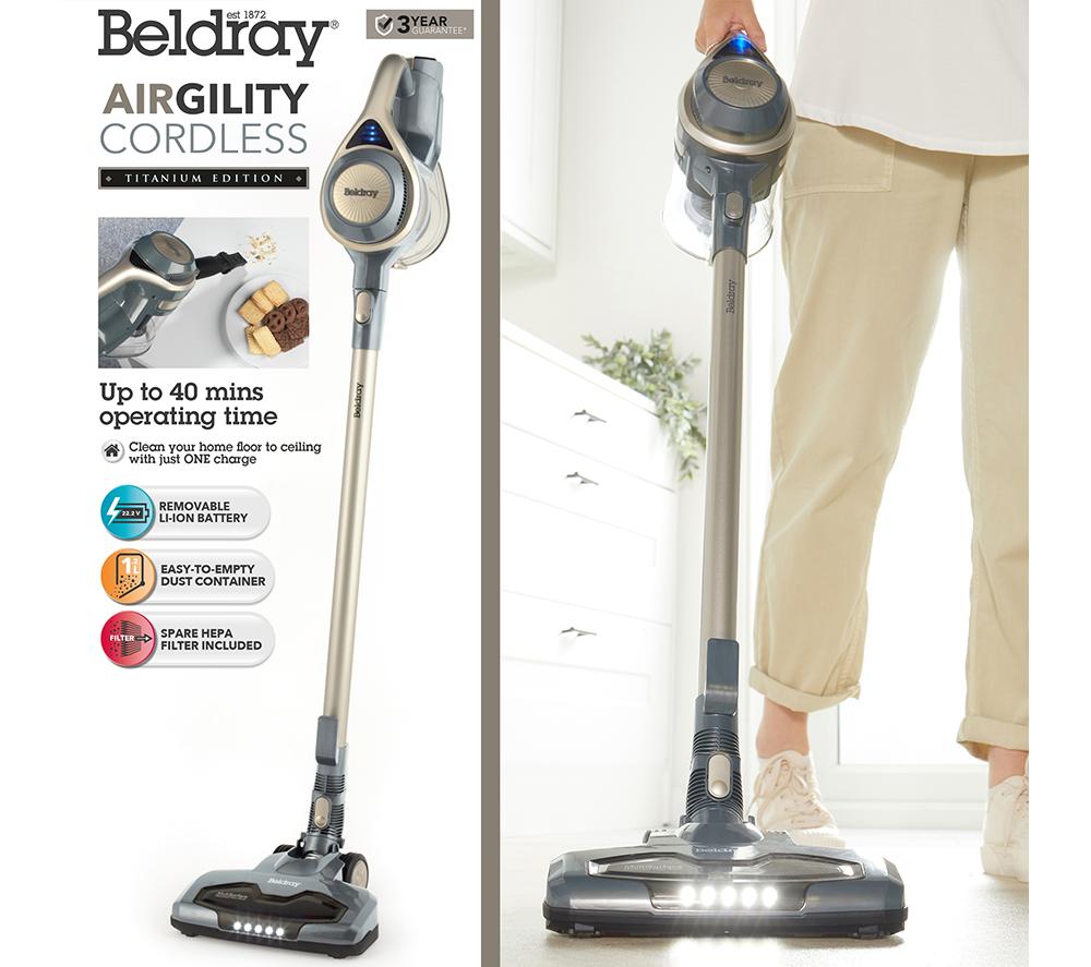 BELDRAY Airgility BEL0776TT Cordless Vacuum Cleaner - Titanium image number 3 of 11