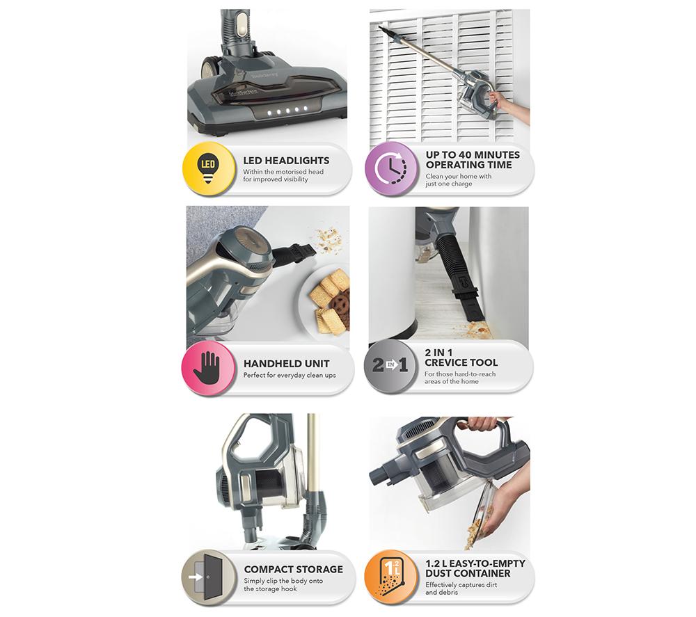 BELDRAY Airgility BEL0776TT Cordless Vacuum Cleaner - Titanium image number 6 of 11