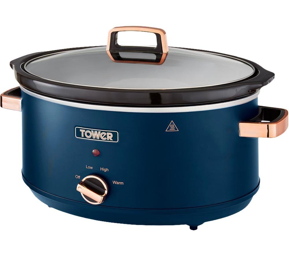 TOWER Cavaletto T16043MNB Slow Cooker - Blue image number 2 of 10