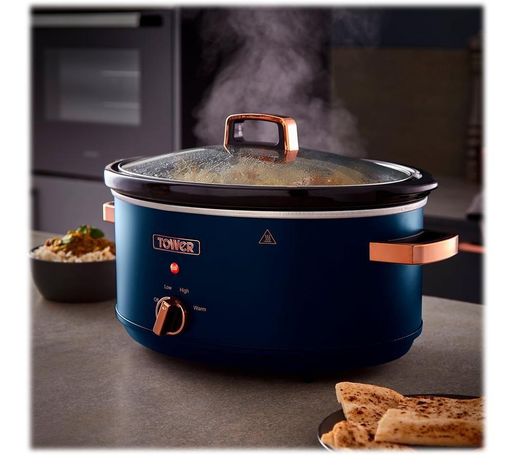 TOWER Cavaletto T16043MNB Slow Cooker - Blue image number 5 of 10