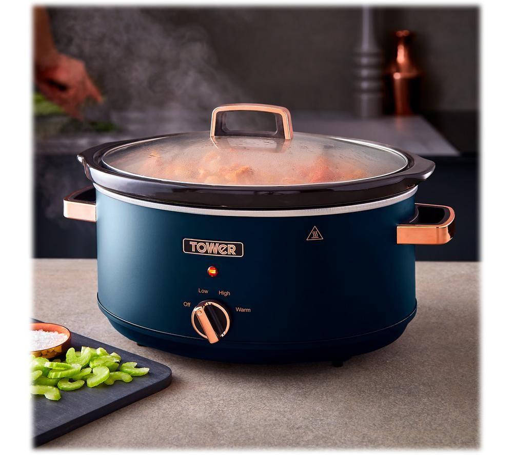 TOWER Cavaletto T16043MNB Slow Cooker - Blue image number 7 of 10