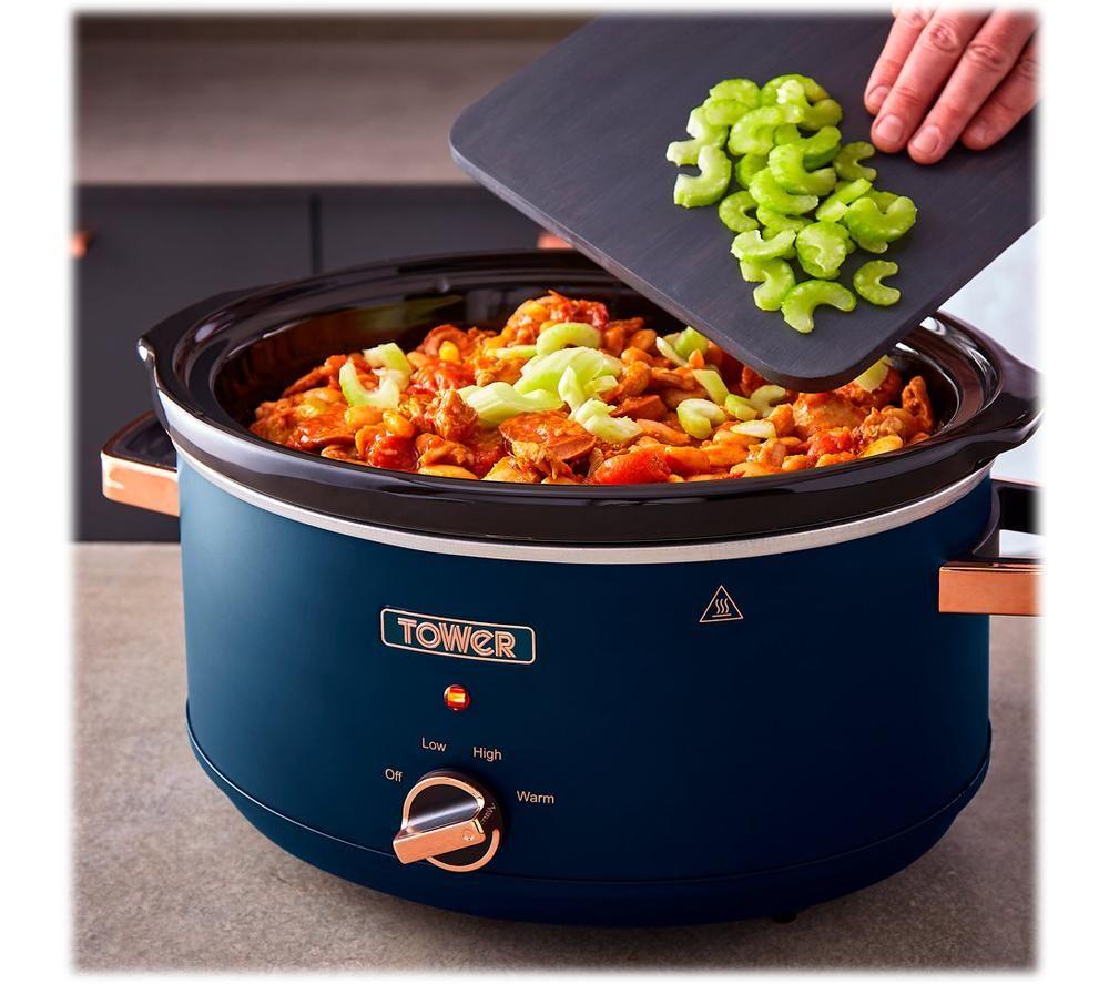 TurboTronic SC100 Digitale Slow Cooker met timer - 3.5L - 190W - Rood