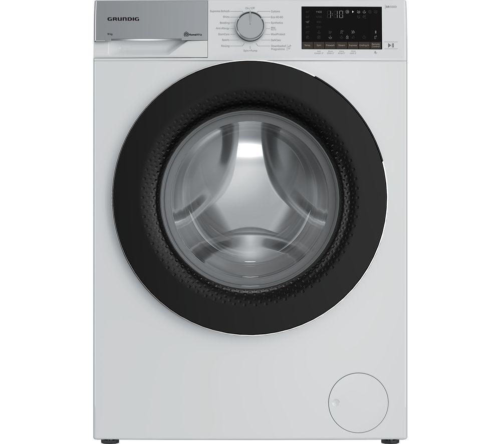 GRUNDIG GW75941TW Bluetooth 9 kg 1400 rpm Washing Machine - White, White