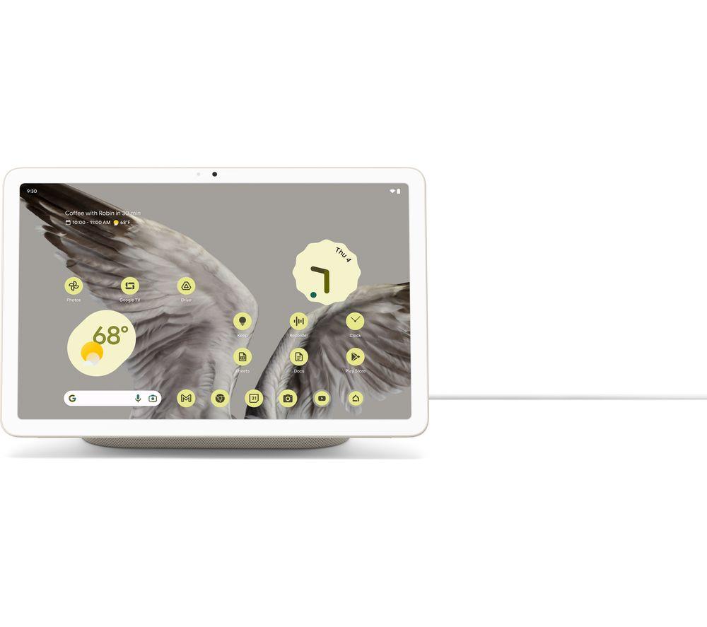 GOOGLE Pixel 11" Tablet - 256 GB, Porcelain, Cream,White