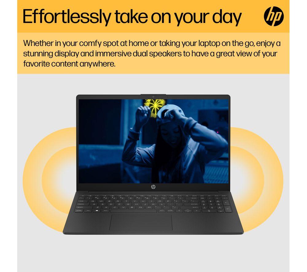 HP 15-fc0516sa 15.6' Laptop - AMD Ryzen 3, 128 GB, Black - image 7