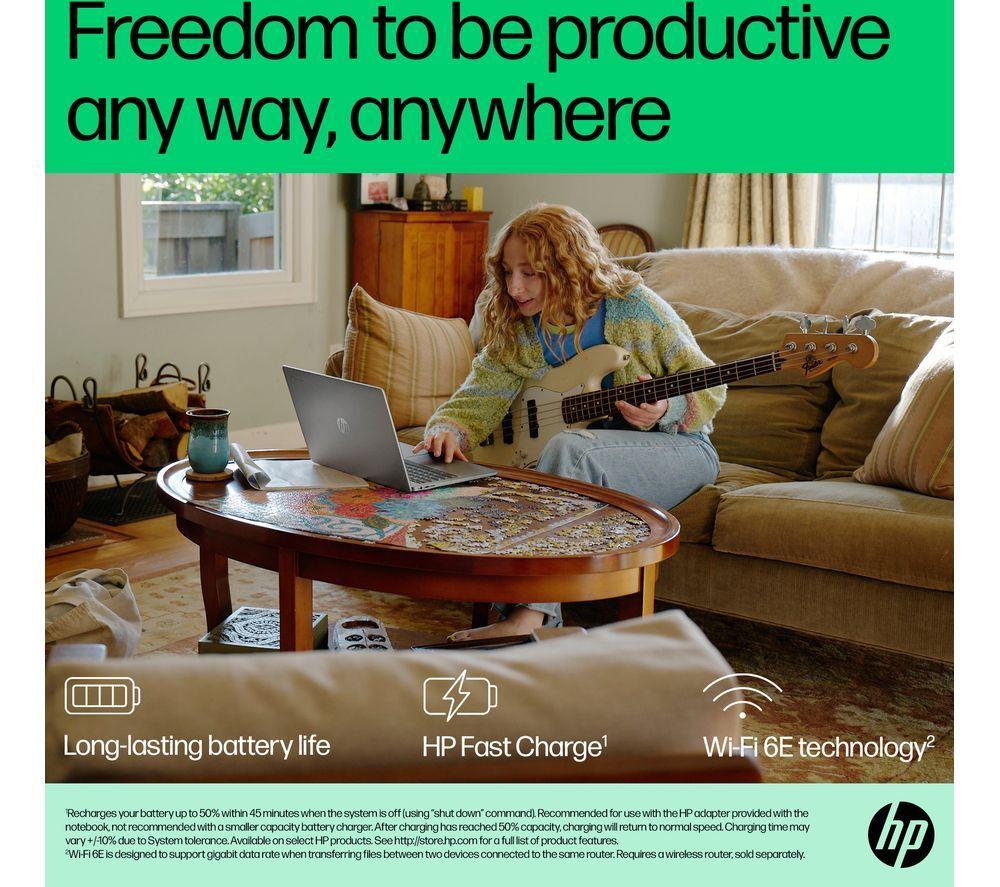 HP 15a-nb0502sa 15.6" Chromebook Plus - Intel&reg; Core&trade; i3, 128 GB SSD, Silver image number 5 of 18