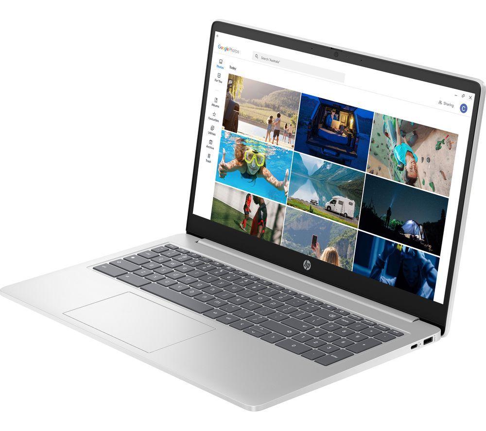 HP 15a-nb0502sa 15.6" Chromebook Plus - Intel&reg; Core&trade; i3, 128 GB SSD, Silver image number 18 of 18