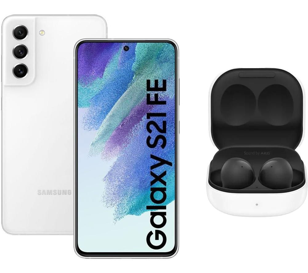 Buy SAMSUNG Galaxy S21 FE 5G (128 GB, White) & Galaxy Buds2 Bundle | Currys