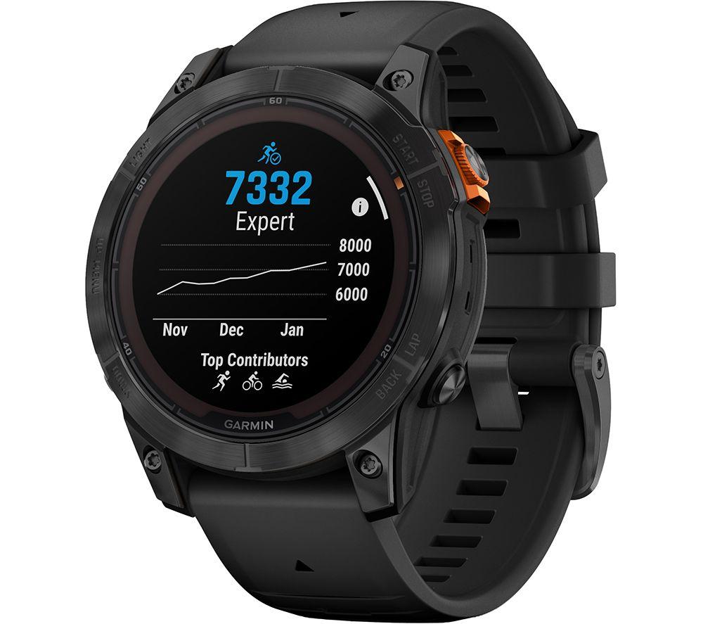 GARMIN Fenix 7 Pro Solar Smart Watch - Black, 47 mm, Black