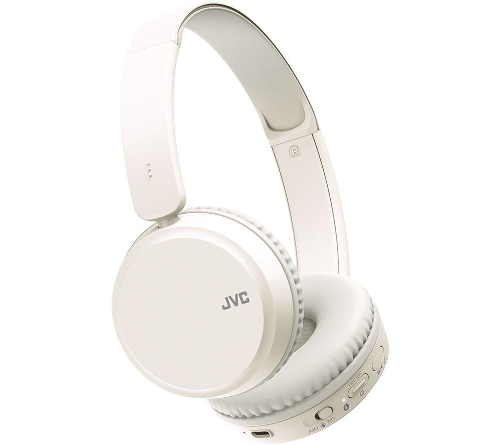 JVC HA S36W Wireless Bluetooth Headphones - White image number 2 of 7